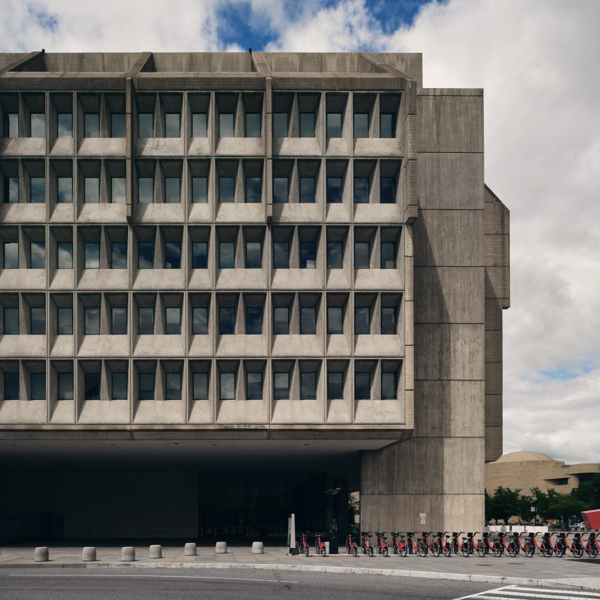Washington DC brutalist buildings: Hubert H Humphrey Building by Marcel Breuer