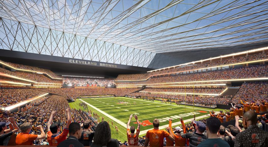 HKS-designed Cleveland Browns stadium