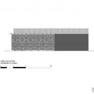Elevation of Docklands cafe by Makespace Architects