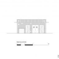 Elevation of Docklands cafe by Makespace Architects