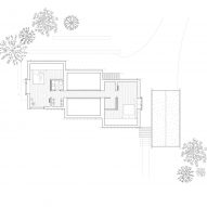 First floor plan of Villa Ottsjoö by Note Design Studio