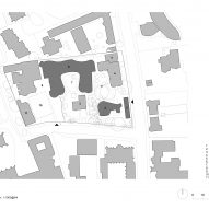 Site plan of Gradel Quadrangles at New College Oxford by David Kohn Architects