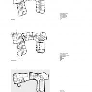 Floor plans of Gradel Quadrangles at New College Oxford by David Kohn Architects