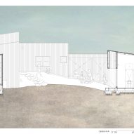 Section of Necklace Villa by 1110 Office for Architecture