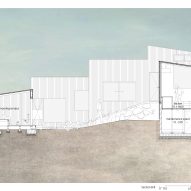 Section of Necklace Villa by 1110 Office for Architecture
