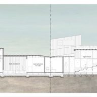 Section of Necklace Villa by 1110 Office for Architecture