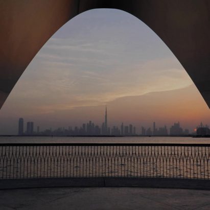 Photograph showing Dubai skyline