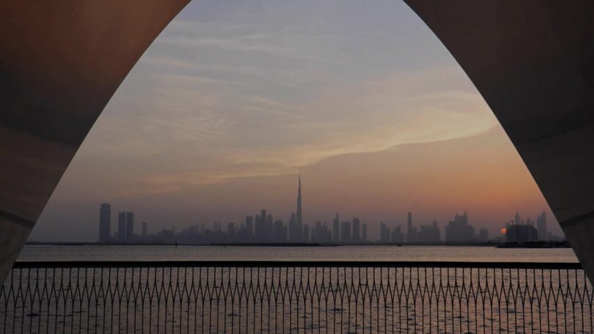 Photograph showing Dubai skyline