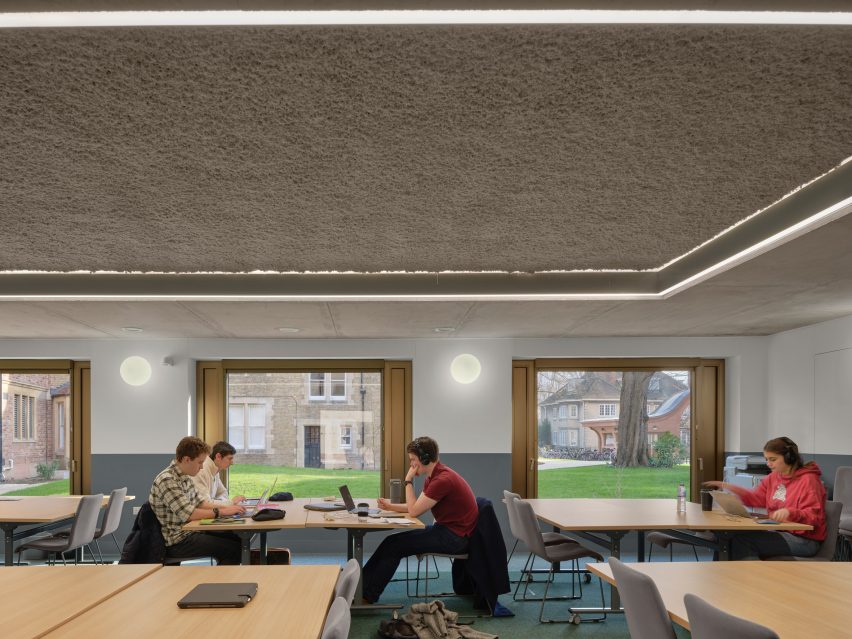 Interior of the Gradel Quadrangles at New College Oxford by David Kohn Architects
