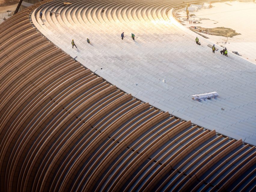 Sporting complex under construction