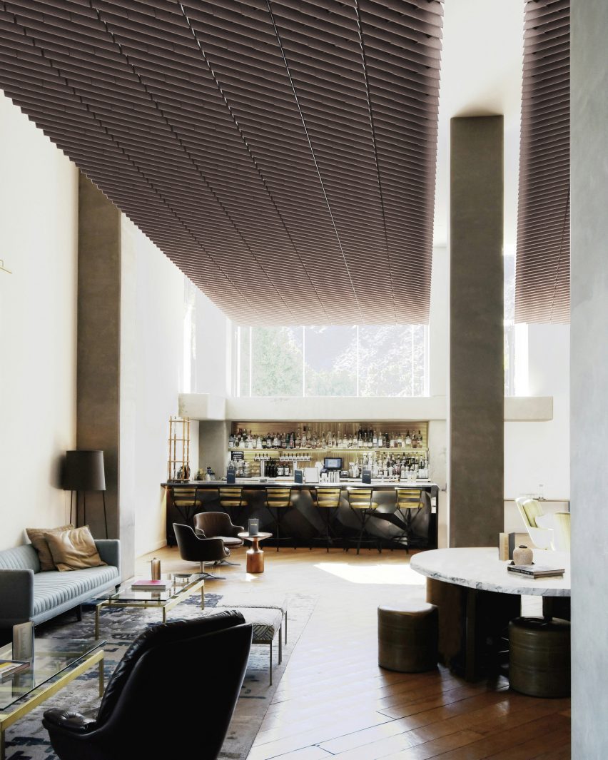 Grid ceiling tiles by Autex Acoustics