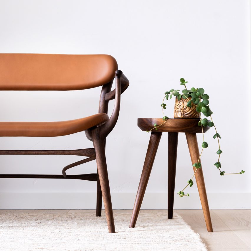 Wooden furniture at ICFF