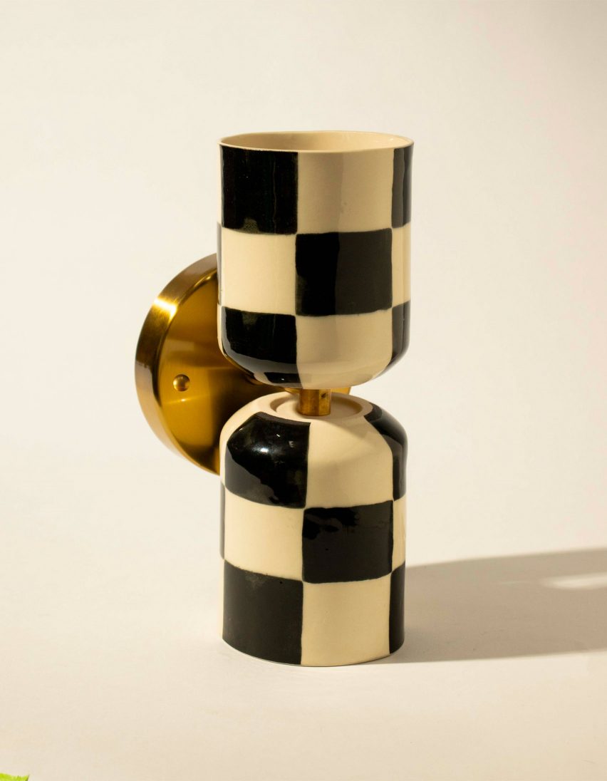 checkered lamps