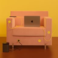 India Mahdavi's Smiley armchair turns plug sockets into decoration