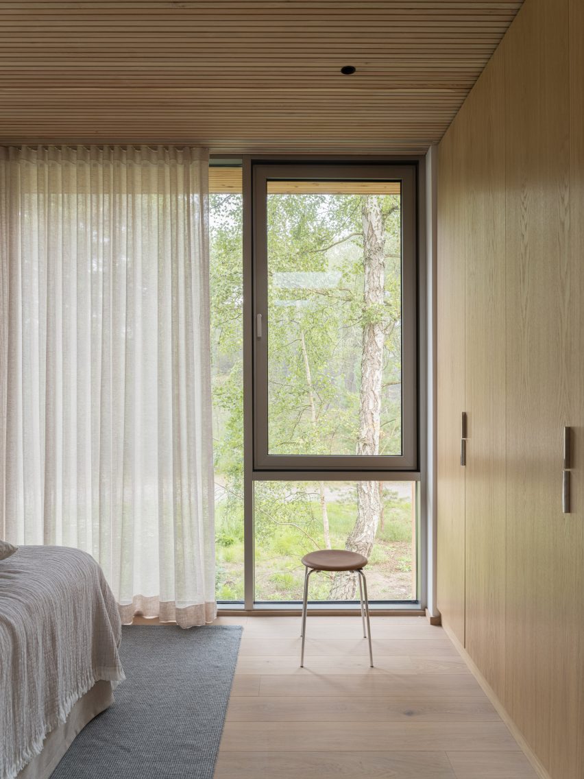 Bedroom interior of Yngsj&ouml; by Johan Sundberg Arkitektur