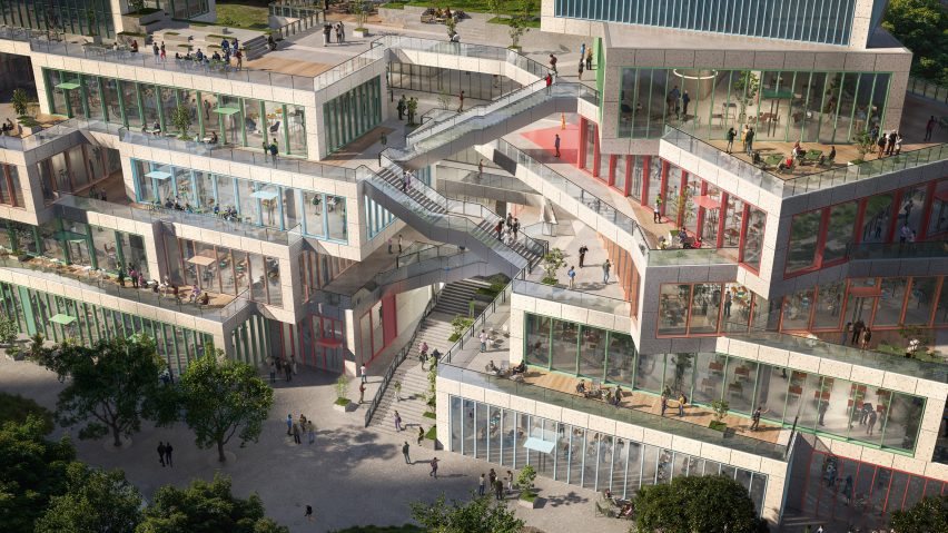 View of shopping centre in Chengdu by MVRDV