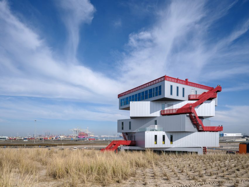 Exterior view of Portlantis in Rotterdam