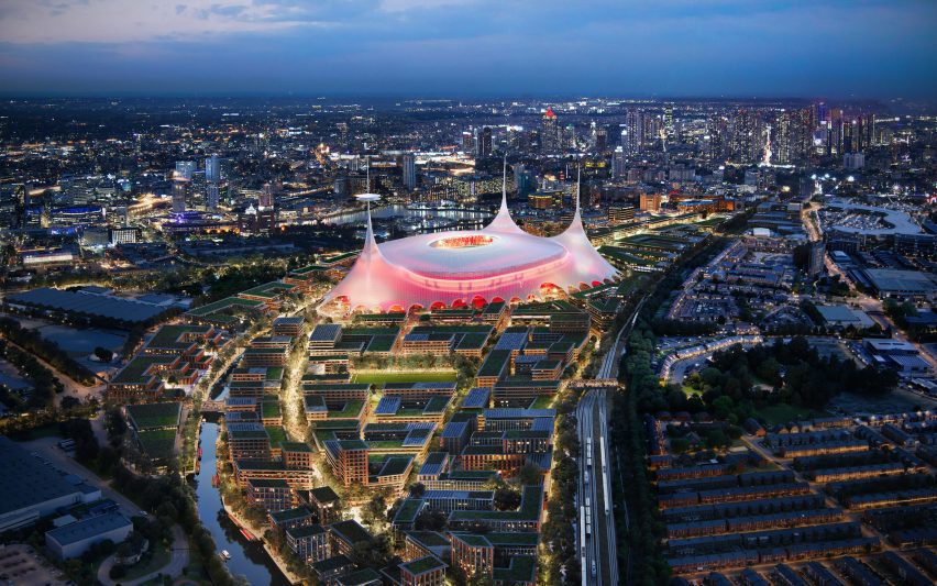 Norman Foster-design Manchester United football stadium