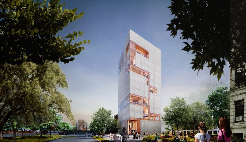 Renderings of a mass timber skyscraper