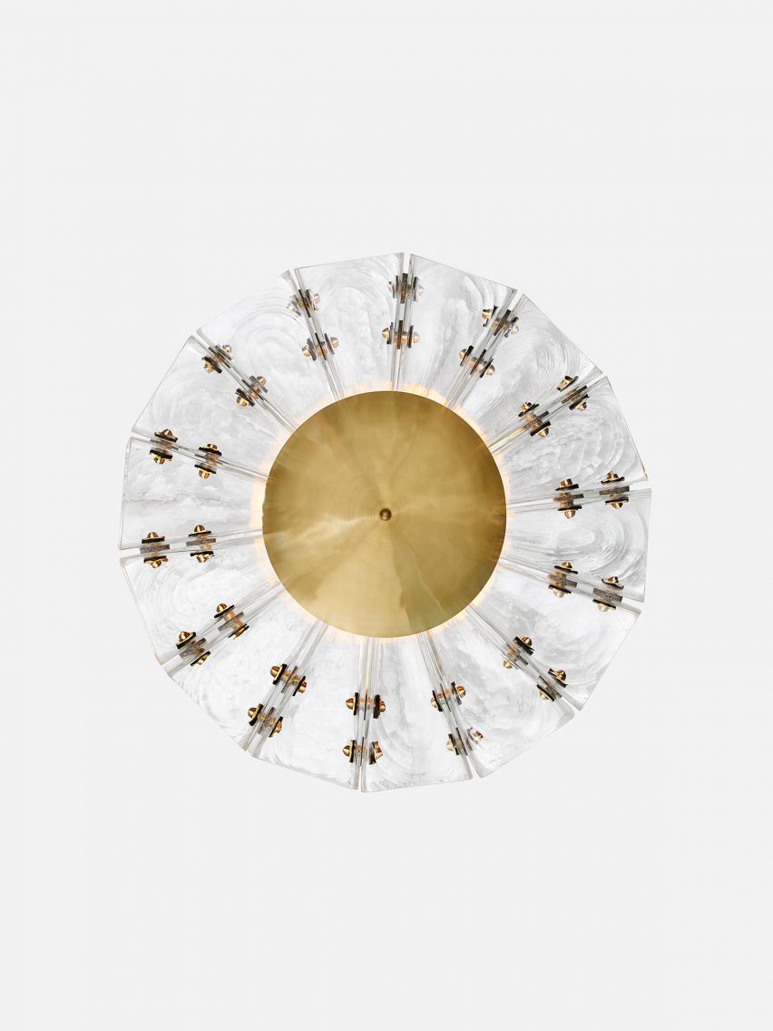 Polaris chandelier by Bianco Light + Space