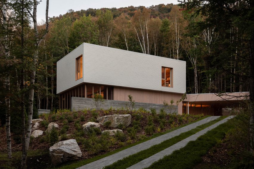 Rectilinear Canadian house