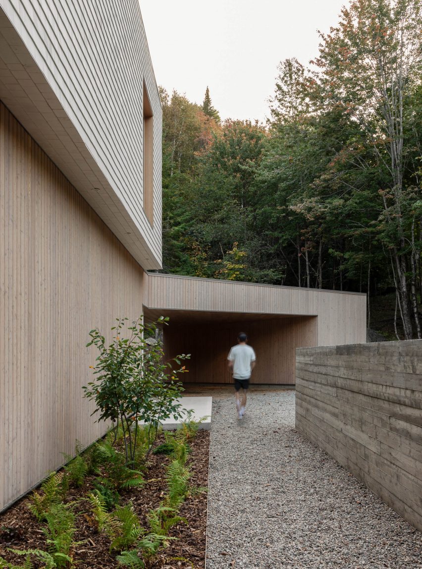 Cedar-clad house in Canada