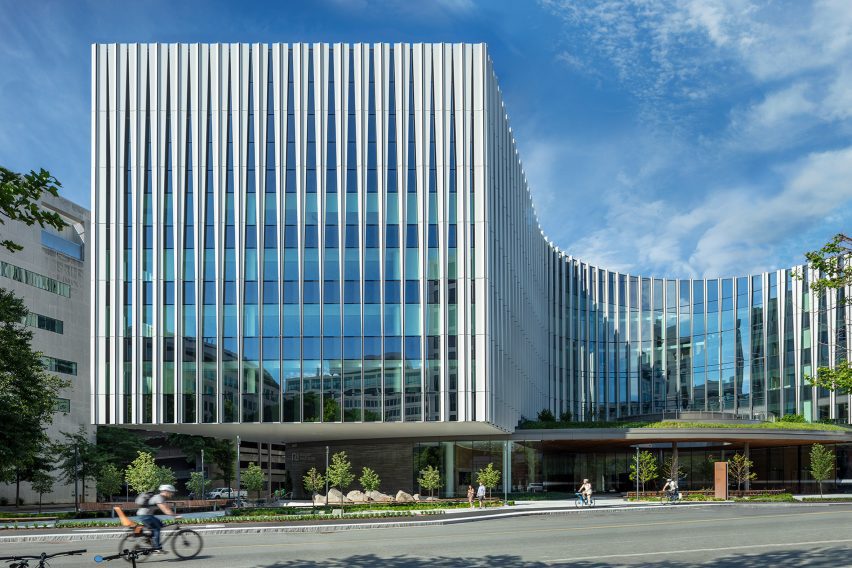 Glass and aluminium facade