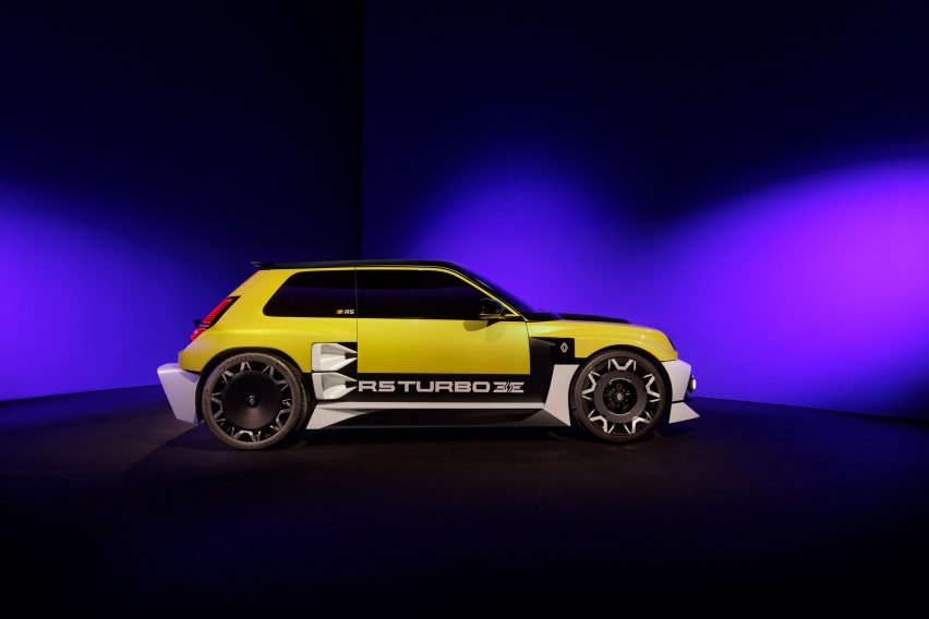 Side view of Renault 5 Turbo 3E