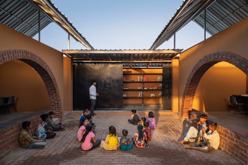 Courtyard within education space by PK_Inception