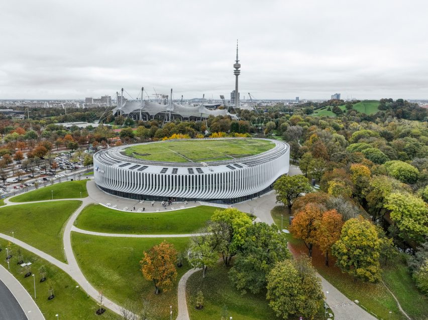 Aerial view of SAP Garden by 3XN