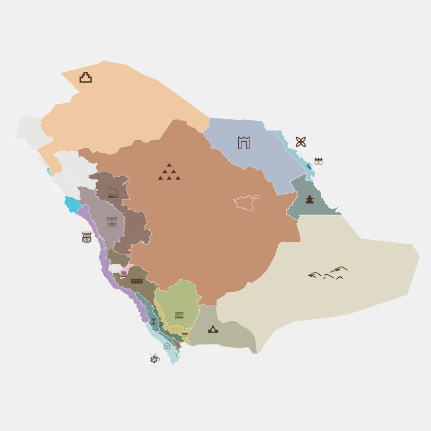 Saudi Architecture Characters Map