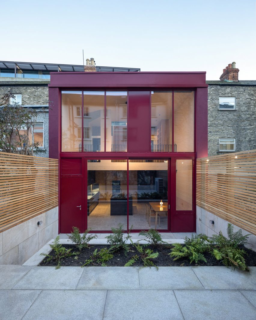 Rear view of renovated home by Scullion Architects