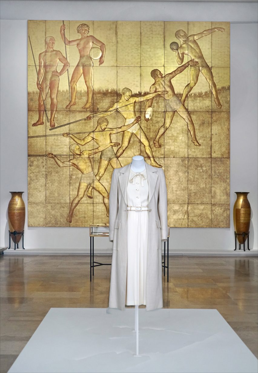 Les sports bas-relief by Jean Dunand at the Mus&eacute;e d'art moderne de Paris