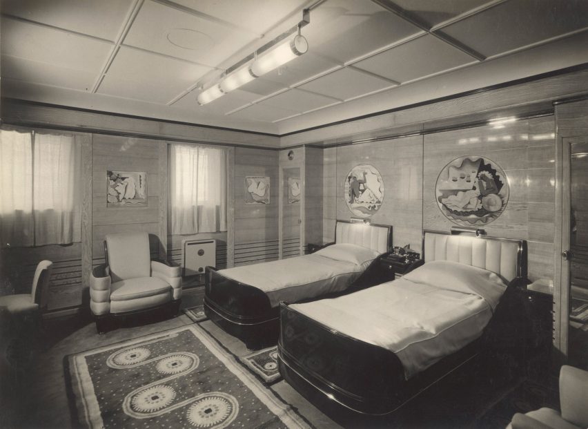 Cabin of SS Normandie