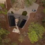Aerial view of house