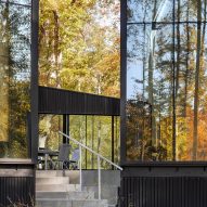 Glass clad building