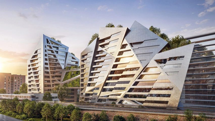 Studio Libeskind angular mixed-use building Paris