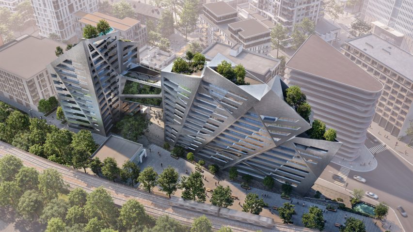 Angular building in Paris by Studio Libeskind