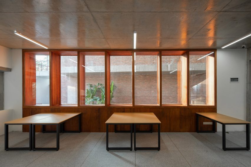 Interior view of Wuyang Cultural Station by WAU Design