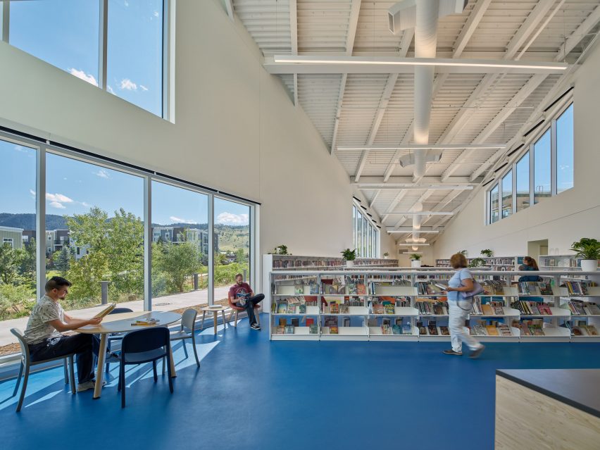 Interior of North Boulder library