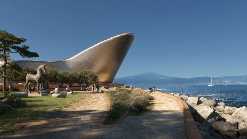 Aluminium cultural centre design by Zaha Hadid Architects