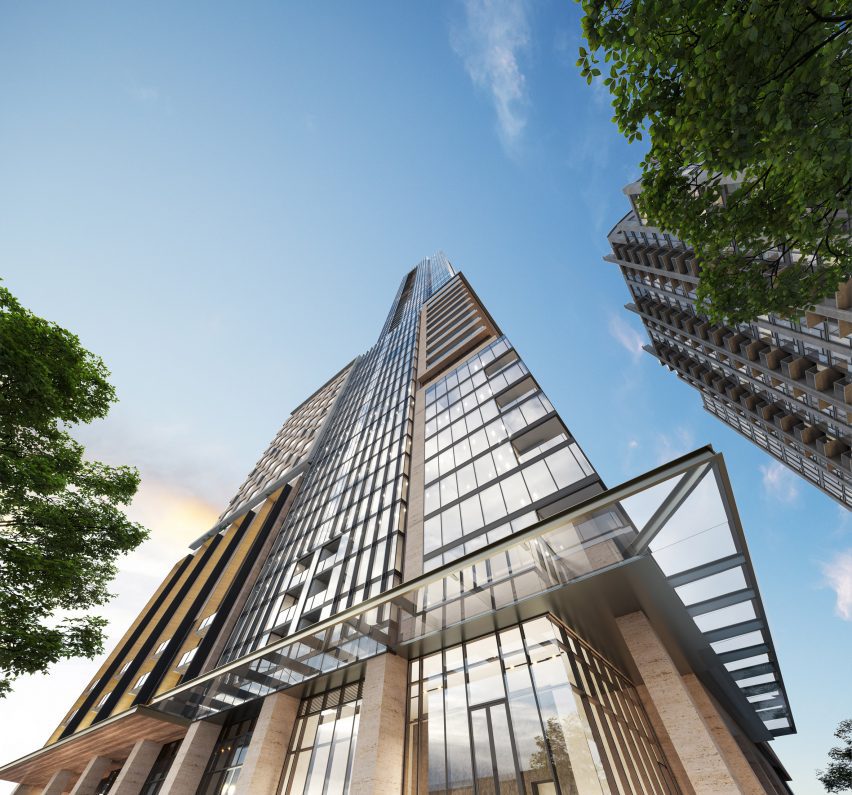 A skyscraper in Atlanta