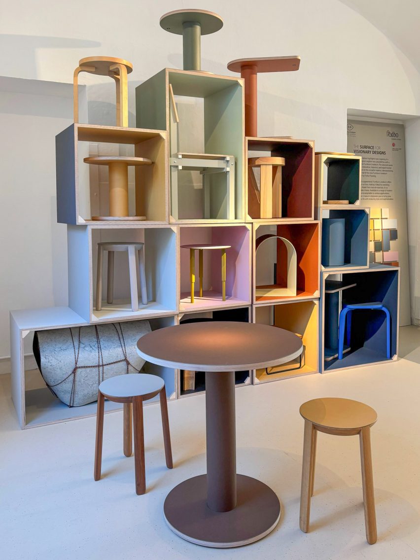 Forbo's showroom at Milan design week 2025
