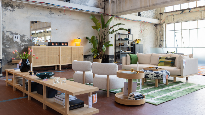 Room with selections of sofas, chairs and homeware from Stockholm 2025 collection