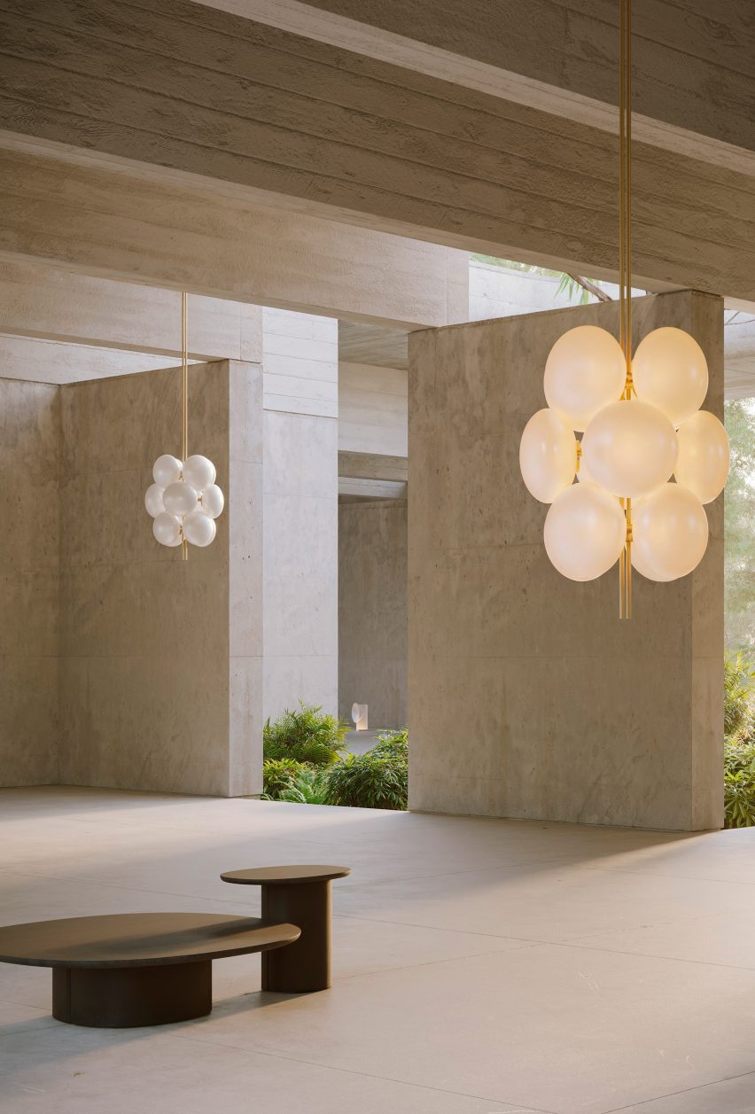 Aeris chandelier by Ross Gardam