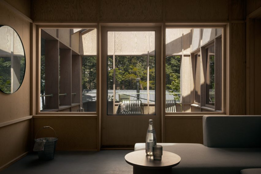 Interior view of the Smoke Lake Cabin in Ontario