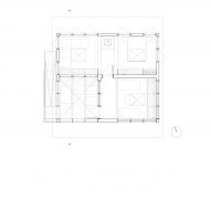 Plan of Smoke Lake Cabin by Anya Moryoussef Architect