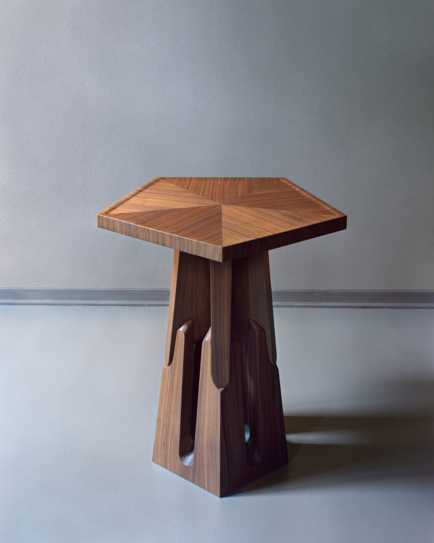Wooden table by Herzog & de Meuron
