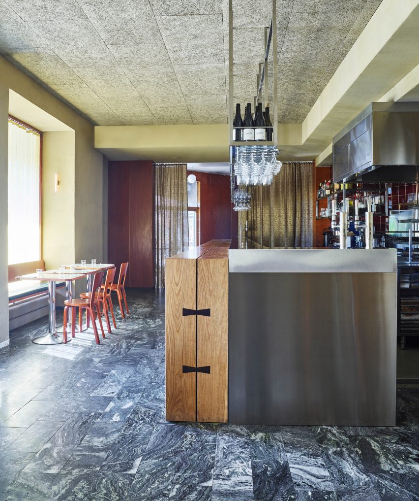 BioRio restaurant with stone floor