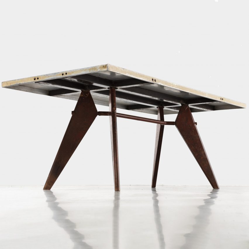 S.A.M. Tropique No. 503 table, 1951, from Jean Prouvé: From Furniture to Architecture